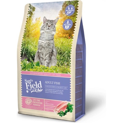 Sams Field Cat Adult Fish superprémiové granule Sam's Field 2,5 kg
