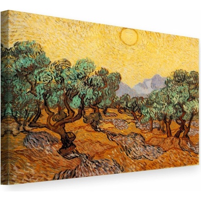 Obraz na plátne OLIVOVNÍKY – Vincent van Gogh - 50x60 cm