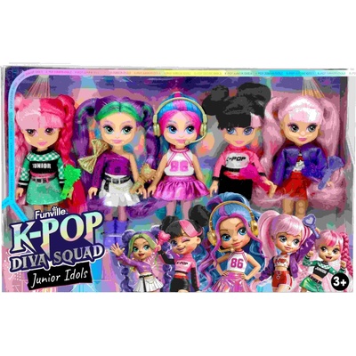 Orbico K-Pop Diva Squad JuniorSet 5-ti panenek 13 cm
