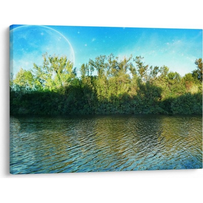 Obraz - jezero, jednodílný 70x50 cm