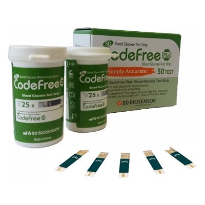 SD Codefree Plus testovací proužky pro 50 ks
