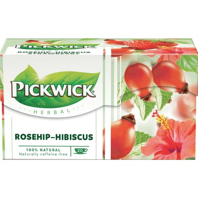 Pickwick šípek a ibišek Čaj bylinný 20 x 2,5 g