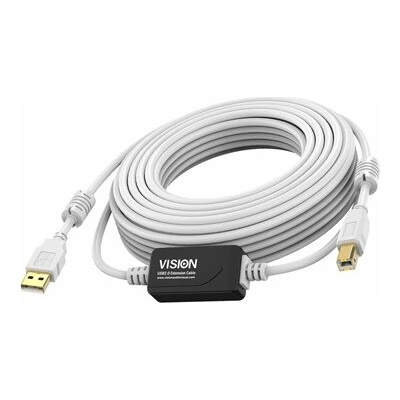 Vision TC 15MUSB+/2 USB - USB (M) do USB typ B (M) - USB 2.0 15m