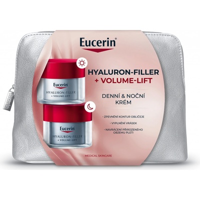 Eucerin Hyaluron-Filler + Volume-Lift denní + noční krém 2 x 50 ml dárková sada – Hledejceny.cz