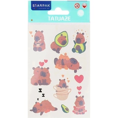 CreativeToys Dočasné tetování kapybara
