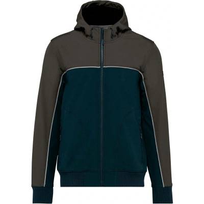 Kariban WK450 softshell bunda modrá Navy-sivá