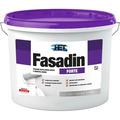 HET Fasadin FORTE 5 kg biela matná