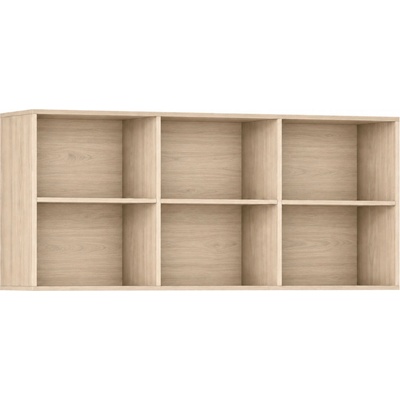 Knižnica INTEGRO policová vyššia, 835x1750x400 mm, 6 políc, dub prírodný