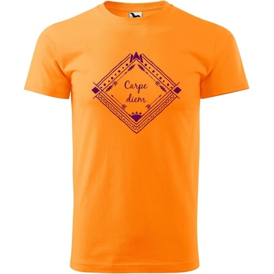 Dobrý Triko pánské tričko Carpe diem Tangerine orange – Hledejceny.cz
