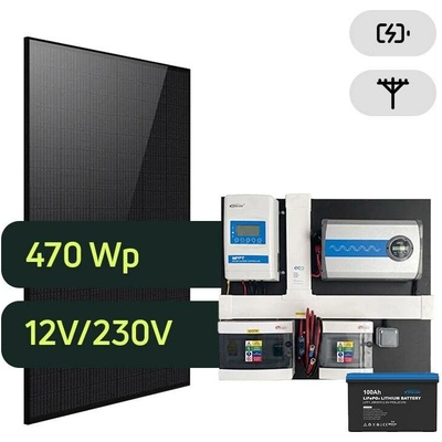 Ecoprodukt ostrovní systém Epever 12V/230V 2000W 470Wp 100Ah 751519