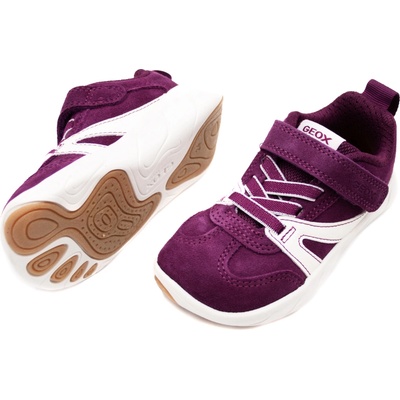 Geox J Foot-run dark purple/white vínové