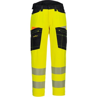 Portwest DX453 DX4 Hi Vis reflexné nohavice žltá čierna