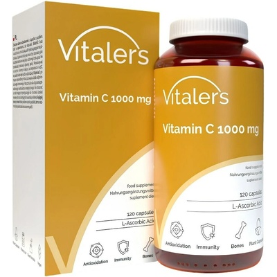 Vitaler's Vitamín C 1000 mg Kyselina L-askorbová Imunita 120 kapslí