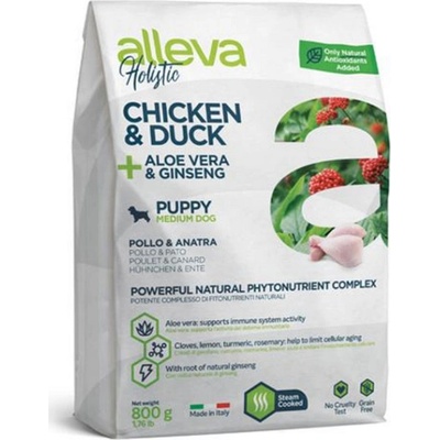Alleva Holistic Puppy Medium Chicken 0,8 kg