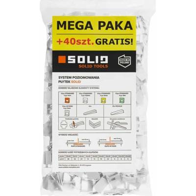 Spona leveling STANDARD 1,5 mm 400 + 40 ks SOLID TOOLS