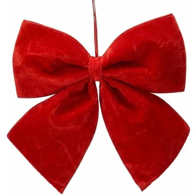 Chomik Vianočná dekoračná mašľa – 30 × 35 cm - červená