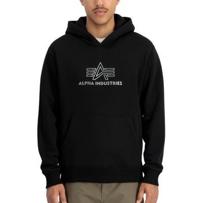 Alpha Industries Basic Big Logo TPU Hoodie black/chrome