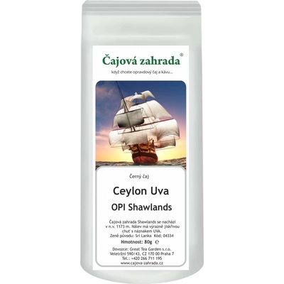 Čajová zahrada Ceylon OPI Shawlands černý čaj 1 kg