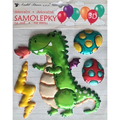 Dětská samolepicí 3D dekorace na stěnu dráček 10441 / Samolepky pro děti ( 18 x 23 cm ) Room Decor – Hledejceny.cz