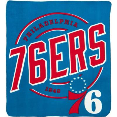 Great Branding Deka Philadelphia 76ers NBA Campaign Fleece Throw 127x152