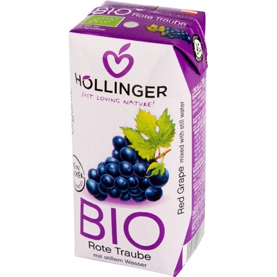 Hollinger Šťáva ovocná červený hrozen Bio 200 ml