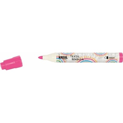 Fixky na textil Kreul medium neon ružová