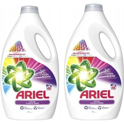 Ariel Cool Clean prací gel 2 x 2,4 l 48 PD