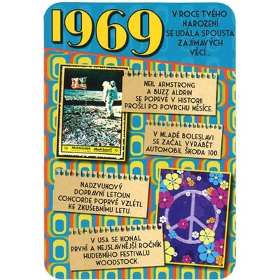 Blahopřaní 1969 - česky