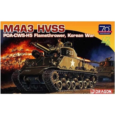 Dragon Models M4A3 HVSS POA CWS H5 Flamethrower Korean War 70th Anniversary7524 1:72