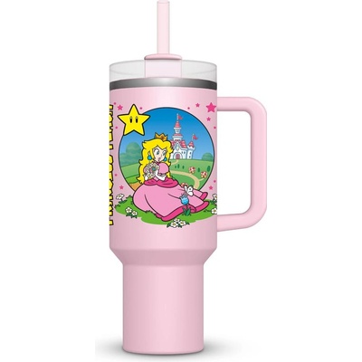 Pyramid termohrnek Super Mario Stainless Steel tumbler Peach 1130 ml