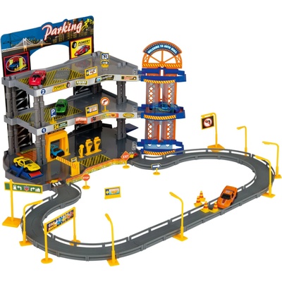 Kidland Městský parkovací dům s autíčky 56 cm
