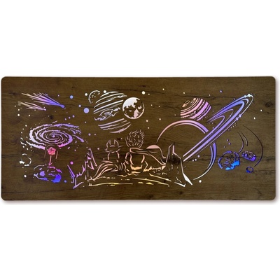 Li-Go "Malý princ" světelný obraz 230V 110x50 cm provedení povrchu: dub světlý