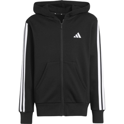 adidas 3-Stripes Full-zip Hoodie černá