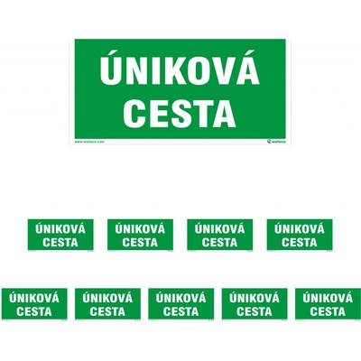 Walteco Úniková cesta, 200x100mm, samolepka Množství: 10 ks , 20163BP2