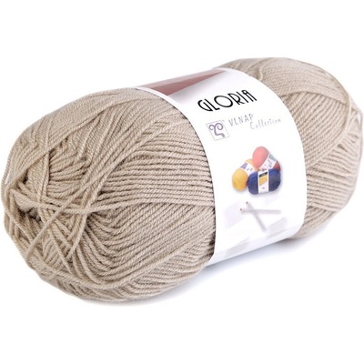 Pletací příze Gloria 50 g, střední, 7 (51220) béžová