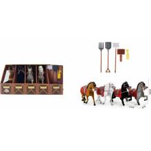 Mac Toys PLEJO Set 4 koní s príslušenstvom