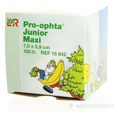 Pro - Ophta Junior maxi očné krytie 7 x 5,9 cm 100 ks