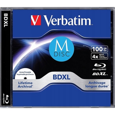 Verbatim MDISC 100GB 4x, jewel, 5ks (43834) – Hledejceny.cz
