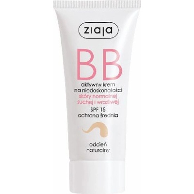 Ziaja BB Cream Normal and Dry Skin bb krém pro normální a suchou pleť SPF15 Natural 50 ml – Hledejceny.cz