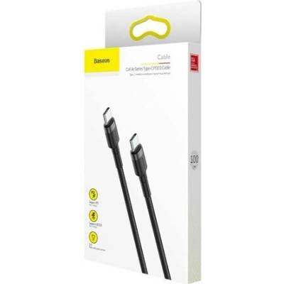 Baseus CATKLF-GG1 CAFULE Type-C – Type-C 100cm černý