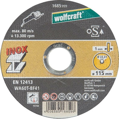 Wolfcraft Rezací kotouč 115 x 1,0 x 22,2 mm 1685999