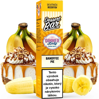 Dinner Lady Dessert Bar SALT Banoffee Pie 10 ml 20 mg