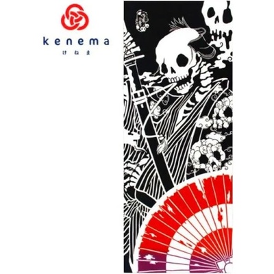 Japonský šátek Tenugui Skeleton