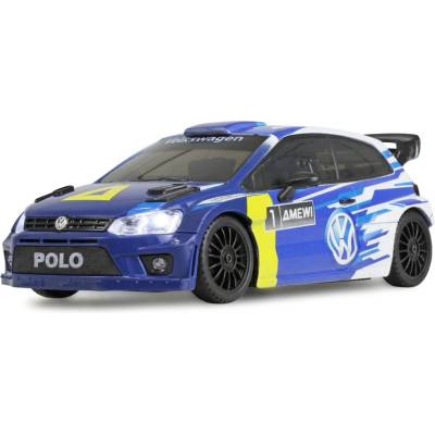Amewi VW Polo R WRC Rally/Drift s Gyroskopom 4WD RTR modrý 1:28