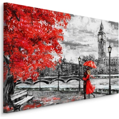 Plátno Milenci Obdivující Panorama Londýna Varianta: 100x70