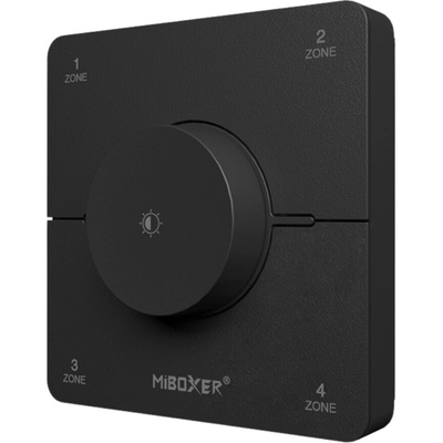 LED ovládač nástenný single/CCT - 2,4GHz 4 okruhy - čierny