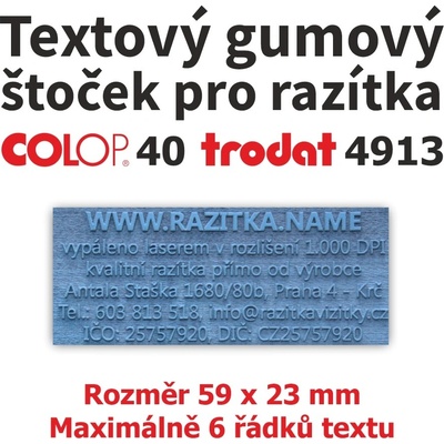 Trodat Colop Gumový štoček pro razítko 40, 4913 – Hledejceny.cz