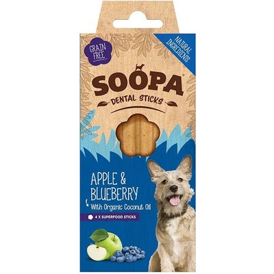 SOOPA dentální tyčinky s jablekm a borůvkou 100 g