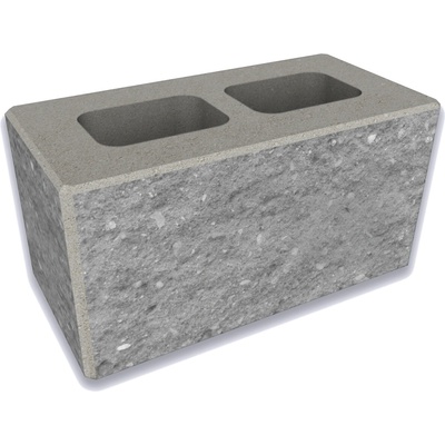 CS-Beton Tvárnice plotová štípaná CS Blok 20 šedá 200×400×200 mm