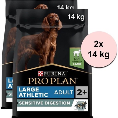 Pro Plan Large Adult Athletic Sensitive Digestion jahňacie 2 x 14 kg